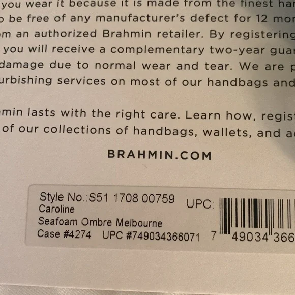 Brahmin Caroline Seafoam Ombré Melbourne - Picture 7 of 16